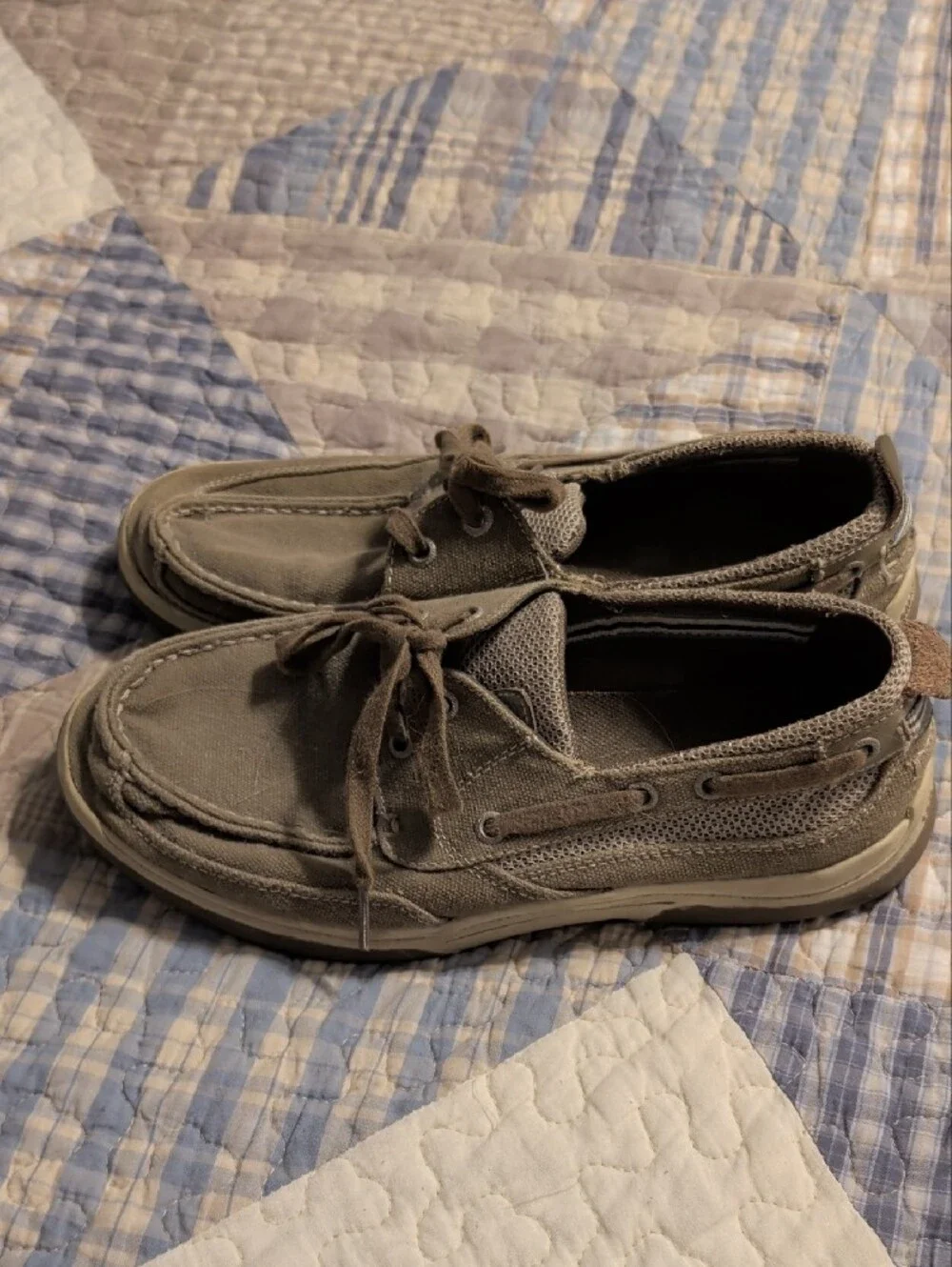 Margaritaville Taupe Boat Shoes